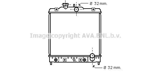 AVA QUALITY COOLING Радиатор, охлаждение двигателя HD2076